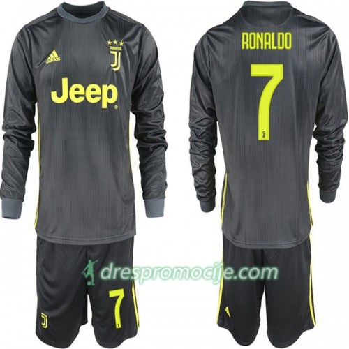 Juventus Dres Ronaldo 7 Dječji Treći 2018/19 Dugim Rukavima Juventus Dres Ronaldo 7 Dječji Treći 2018/19 Dugim Rukavima